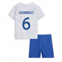 Frankreich Matteo Guendouzi #6 Auswärts Trikotsatz Kinder WM 2022 Kurzarm (+ Kurze Hosen)